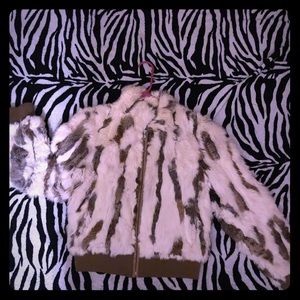 Wilsons leather fur jacket.